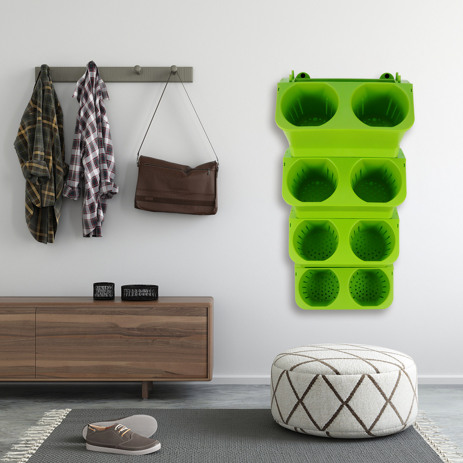 Vertical Wall Planter - Set di 4 Fioriere Verticali da