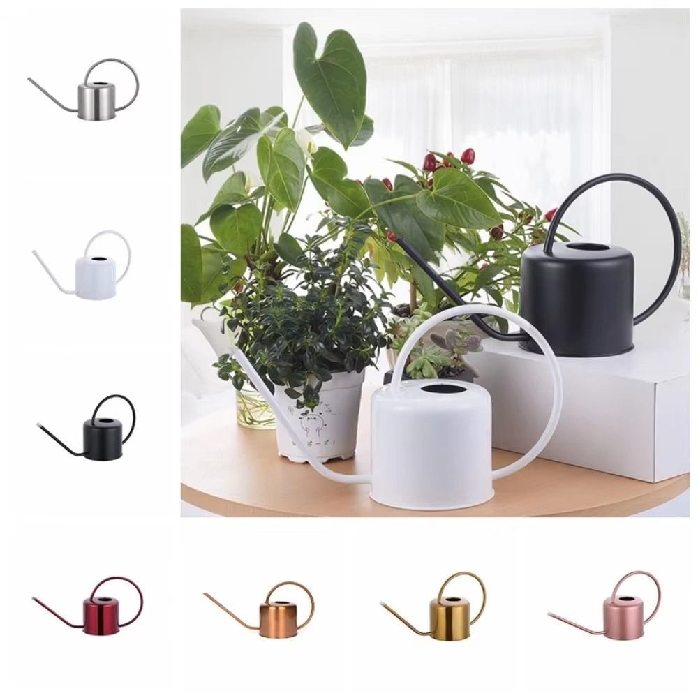 Watering Can Long Spout - Annaffiatoio da 1,3L in Acciaio Inox