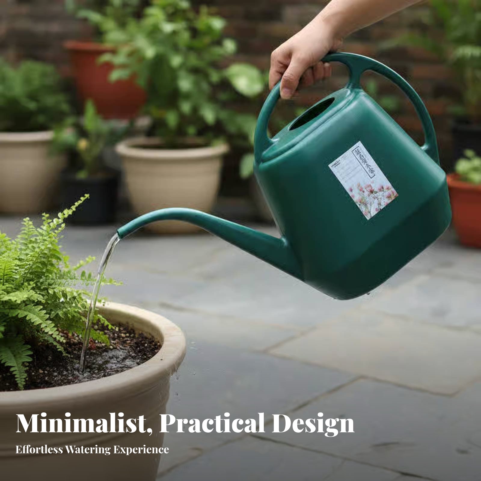 Watering Can Long Spout - Annaffiatoio con beccuccio lungo, design leggero,
