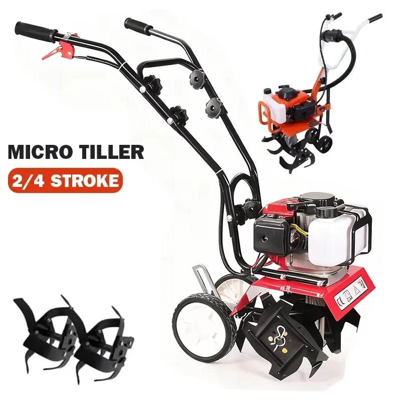 Gardening Tools Brands - Mini Coltivatore a Benzina Elettrico, Motozappa