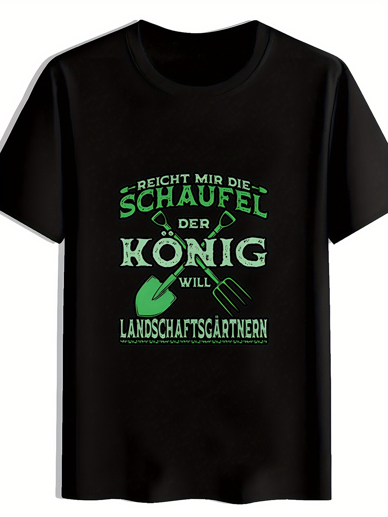Gardening Tools German - T-shirt casual da uomo a maniche