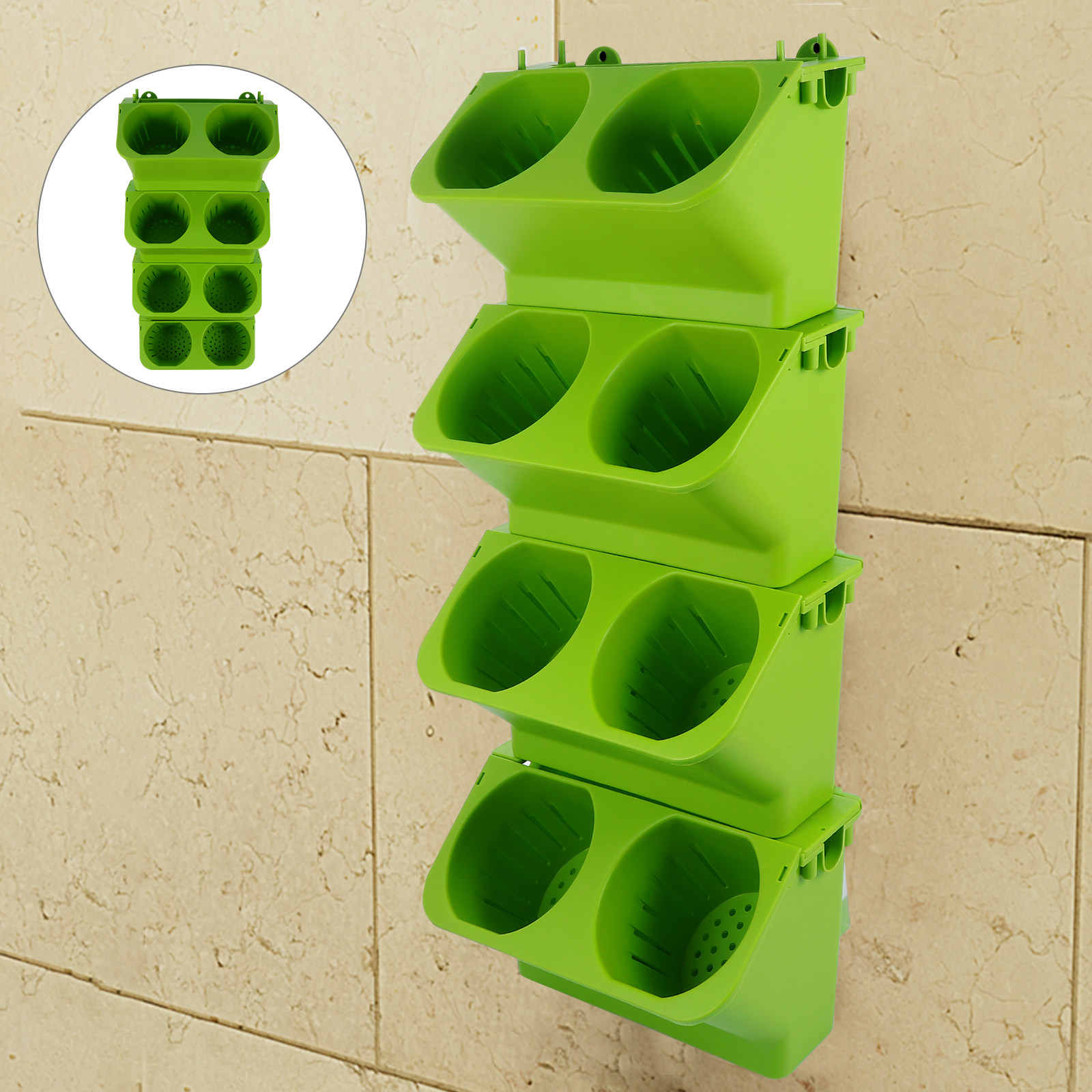 Set di 4 Fioriere Verticali da - Vertical Wall Planter recensione e prezzo