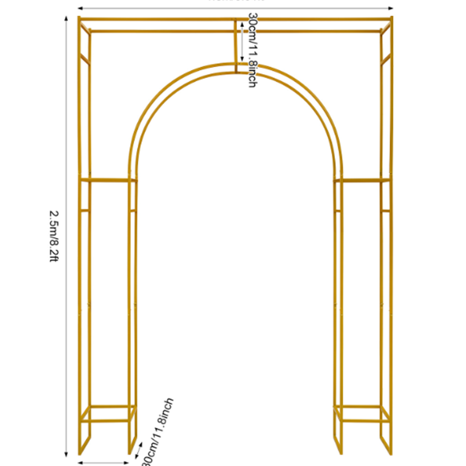Arco Nuziale Quadrato Dorato c - Gardening Tools Photo recensione e prezzo