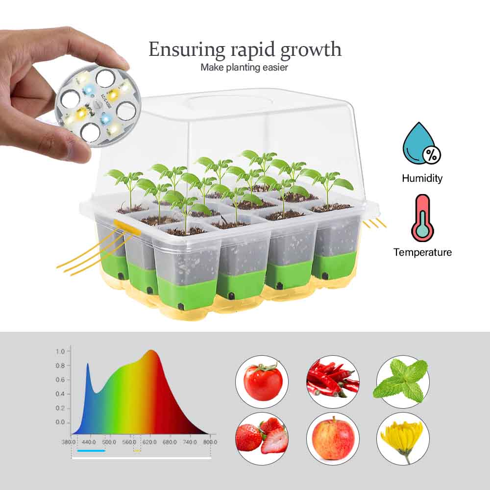 LED Grow Light Seedling Starte - Gardening Tools Box recensione e prezzo